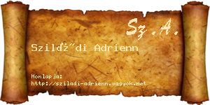 Sziládi Adrienn névjegykártya